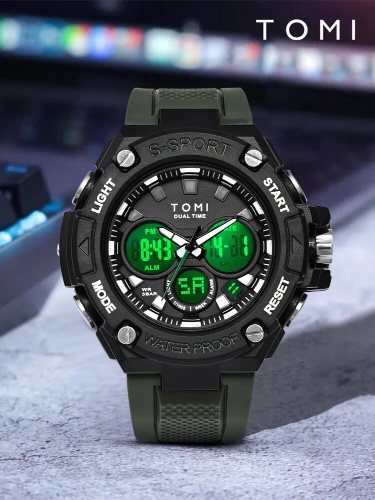 Dual time outlet digital watch