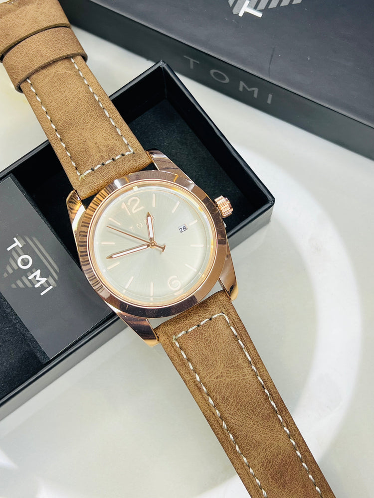 TOMI T-095 Luxury Watch Dial Quartz Date