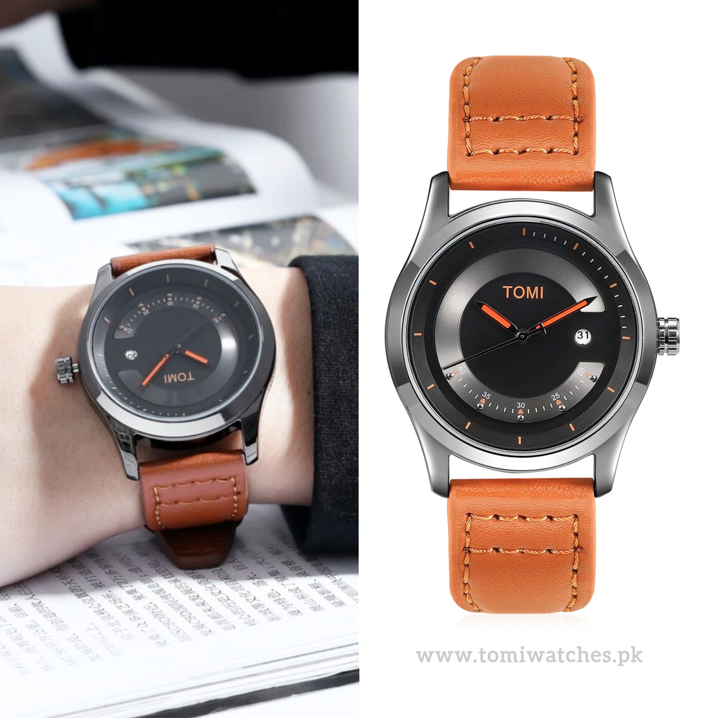 TOMI T-099 Business Wrist Watch For Men Date quartz