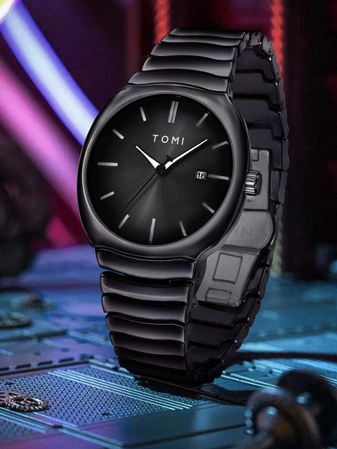 TOMI T-307 New Men's Luxury Business Watch Gift Box Set