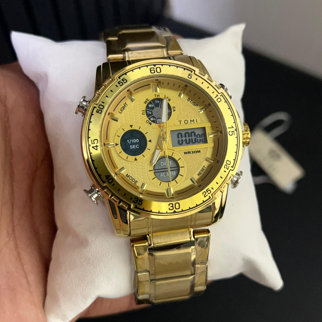 TOMI T-3010 High Quality Chain Watch Dual Time