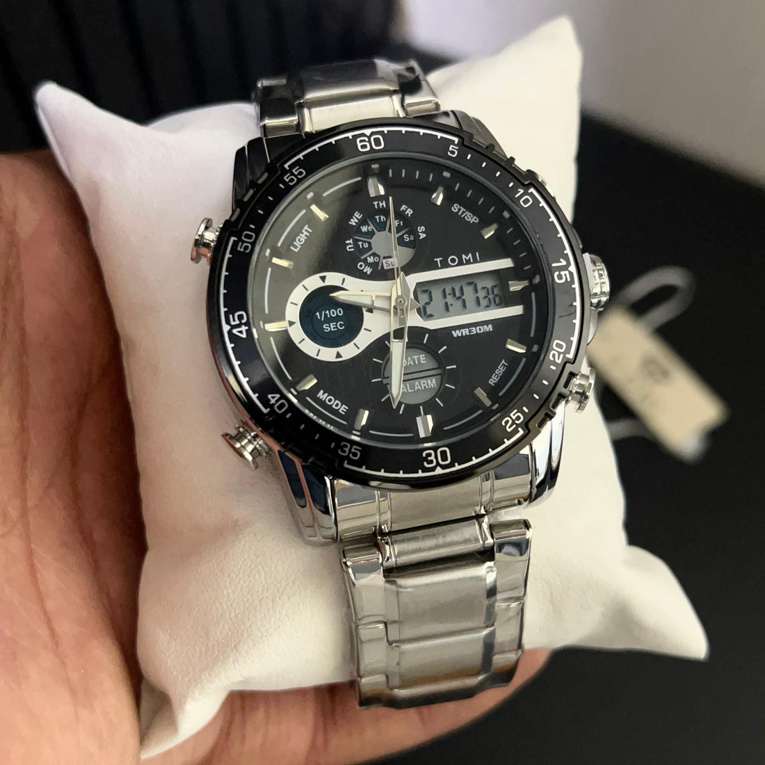 TOMI T-3010 High Quality Chain Watch Dual Time