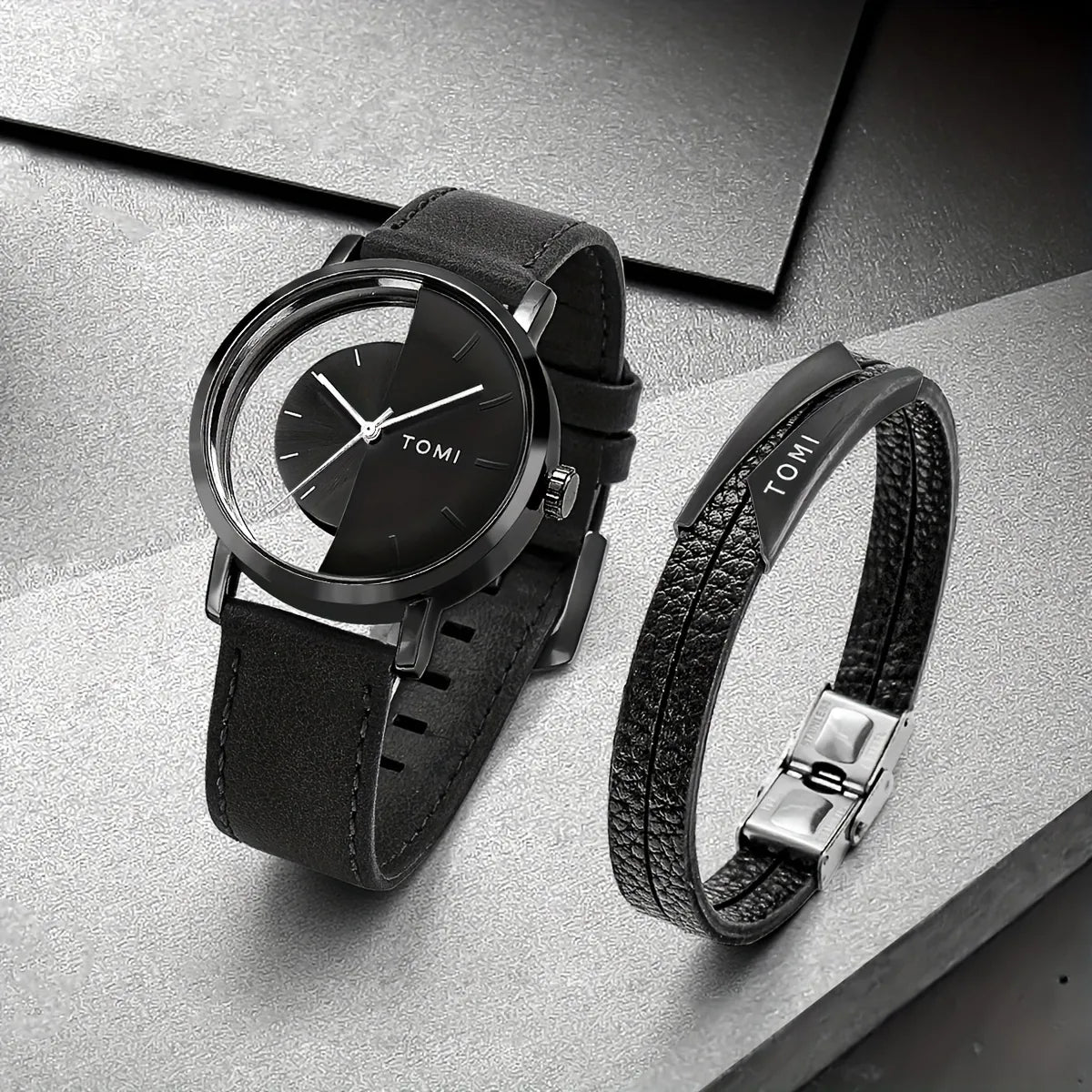 TOMI T-080 Unisex Watch With Bracelet