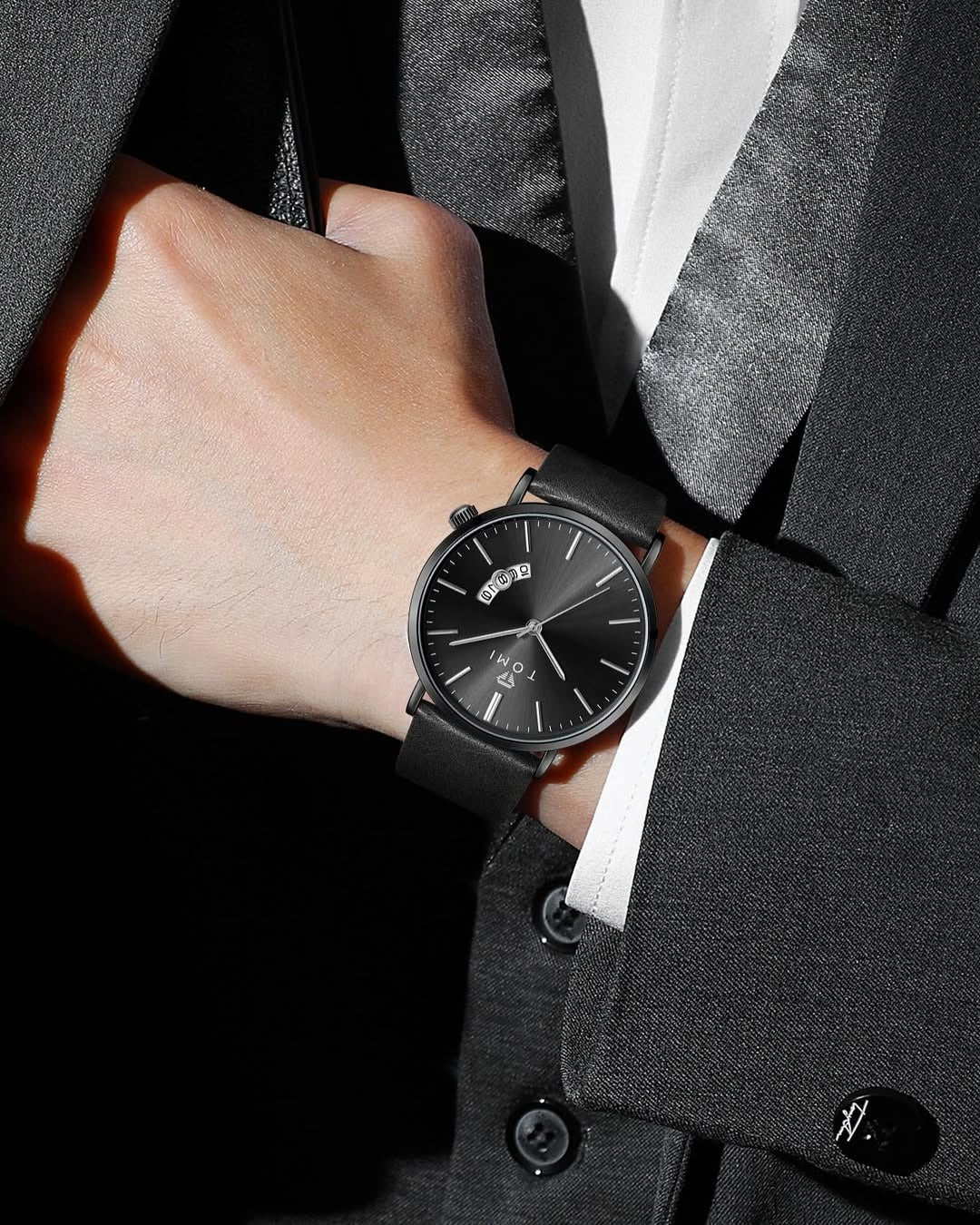 TOMI T-018 Date Quartz Luxury Slim Watch – New Arrival