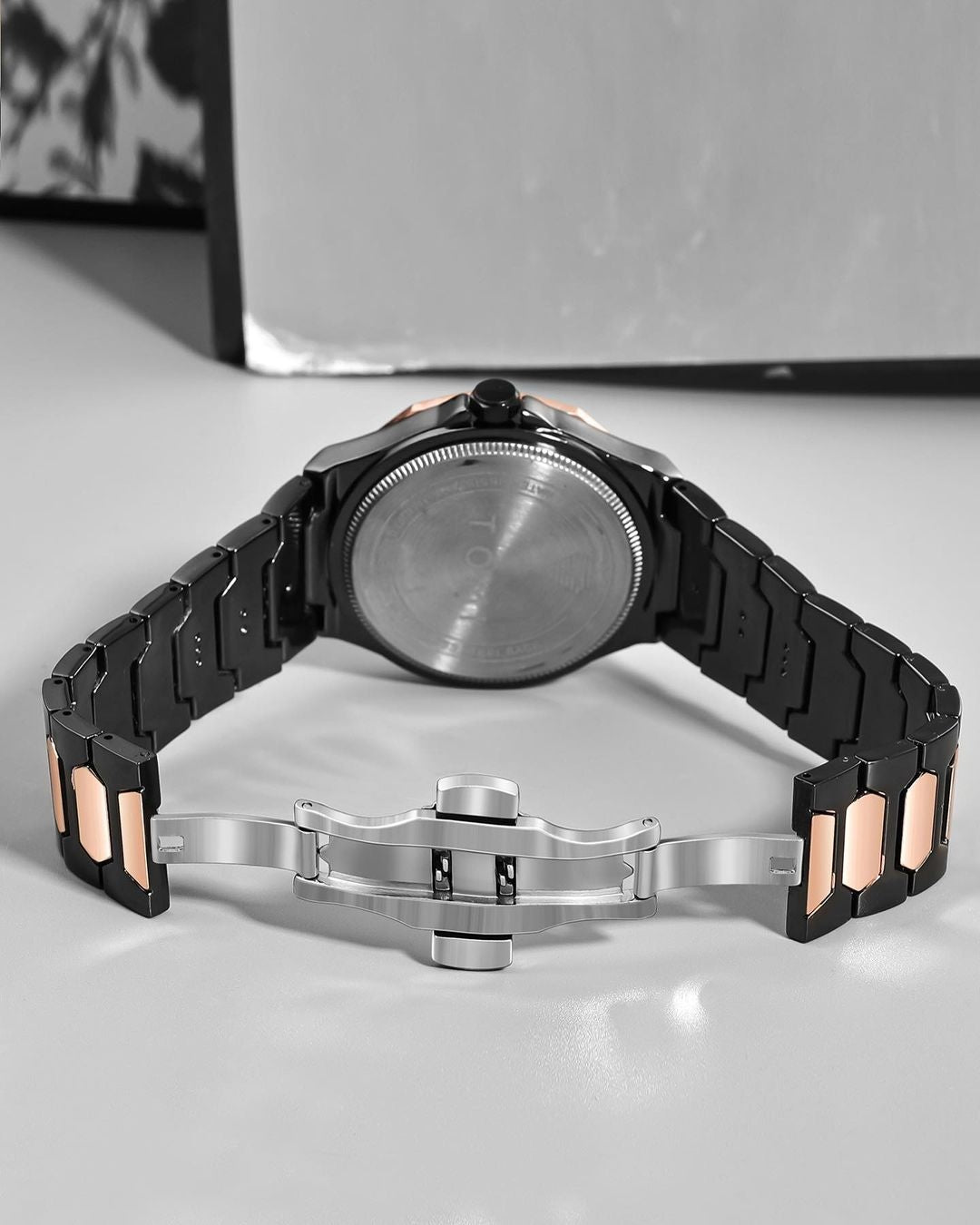 TOMI T-301 New Men's Luxury Business Stainless Steel Watch Gift Box Set
