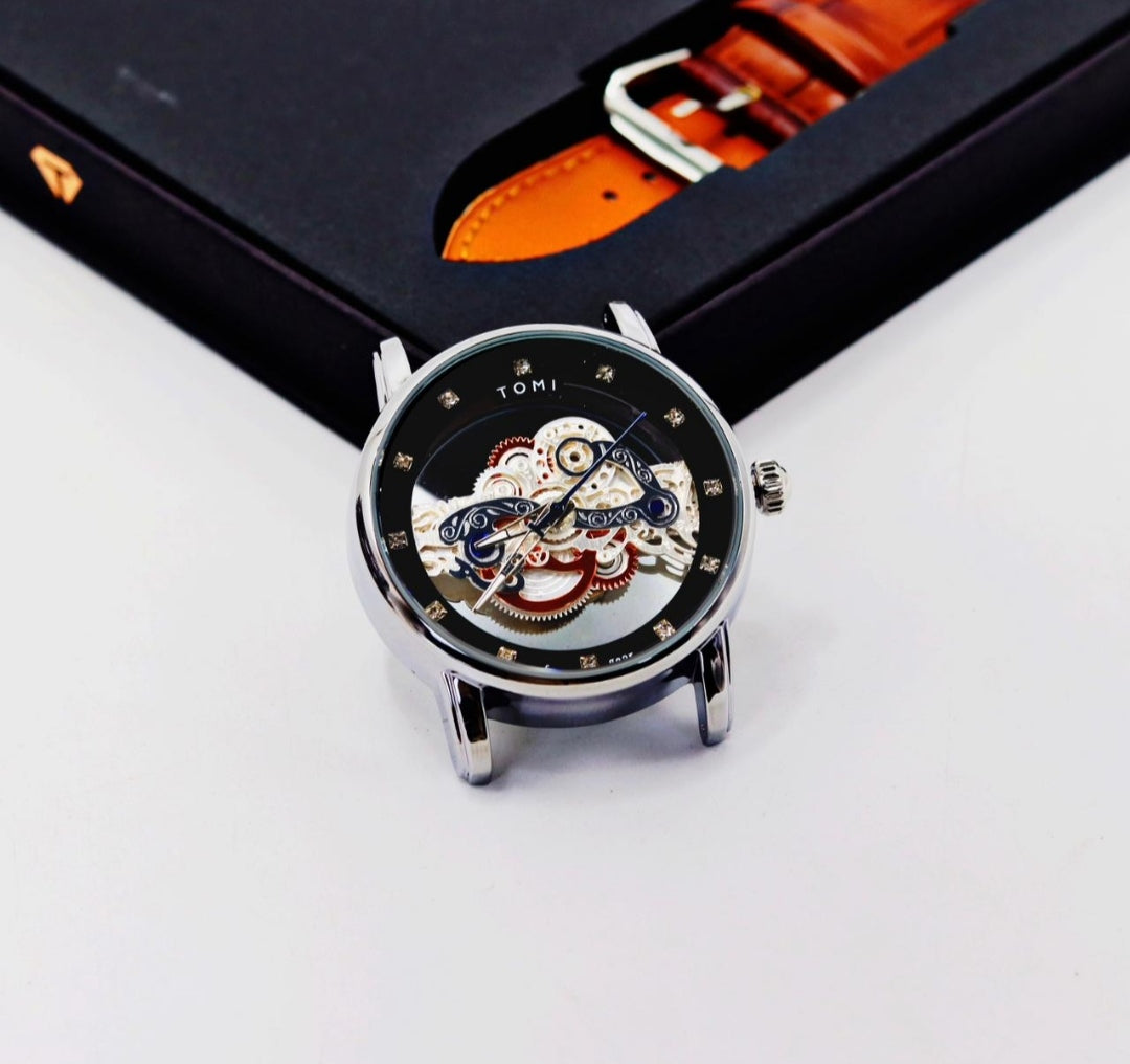 TOMI T-102 Face Gear Dual Strap Watch – - Main Image