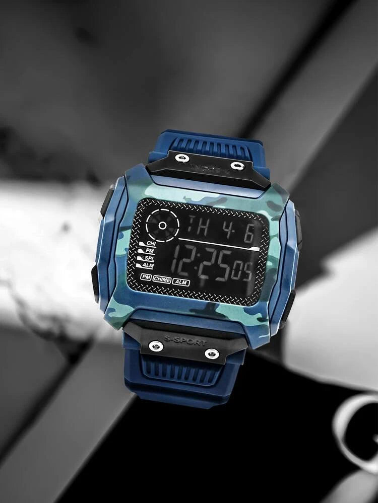 TOMI T-218 Digital Sports Watch Square Dial