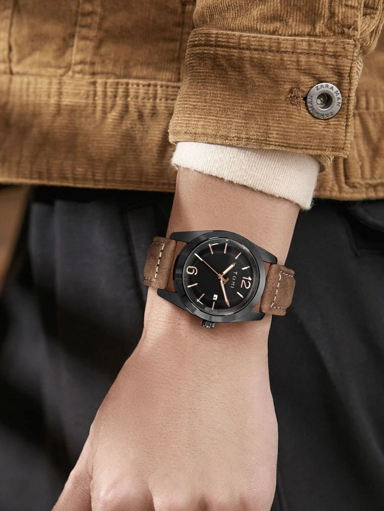 TOMI T-095 Men's Luxury Business Wrist Watch Quartz
