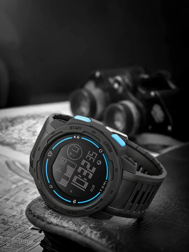 Black digital watches for men sales