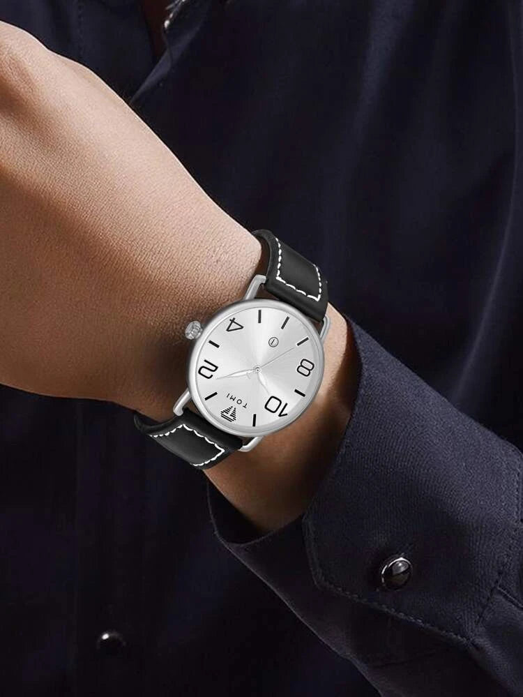 TOMI T-035 Men Wrist Watch Quartz Date Round Dial