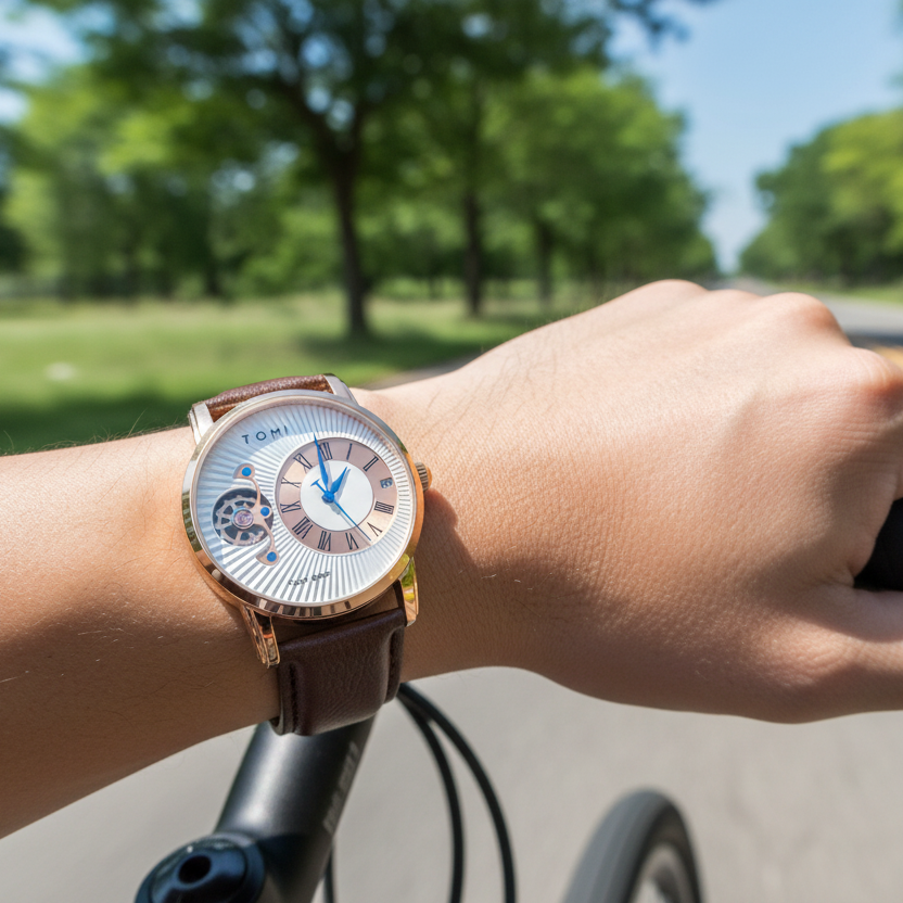 TOMI T-104 Face Gear Dual Strap Watch