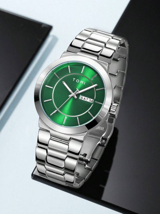 TOMI T-303 S3 Series Business Watch With Laple Badge Chain Adjuster Gift Box