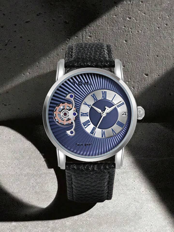 TOMI T-104 Face Gear Dual Strap Watch