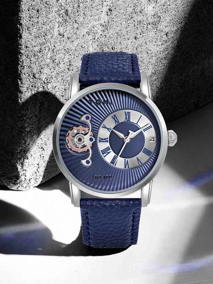 TOMI T-104 Face Gear Dual Strap Watch