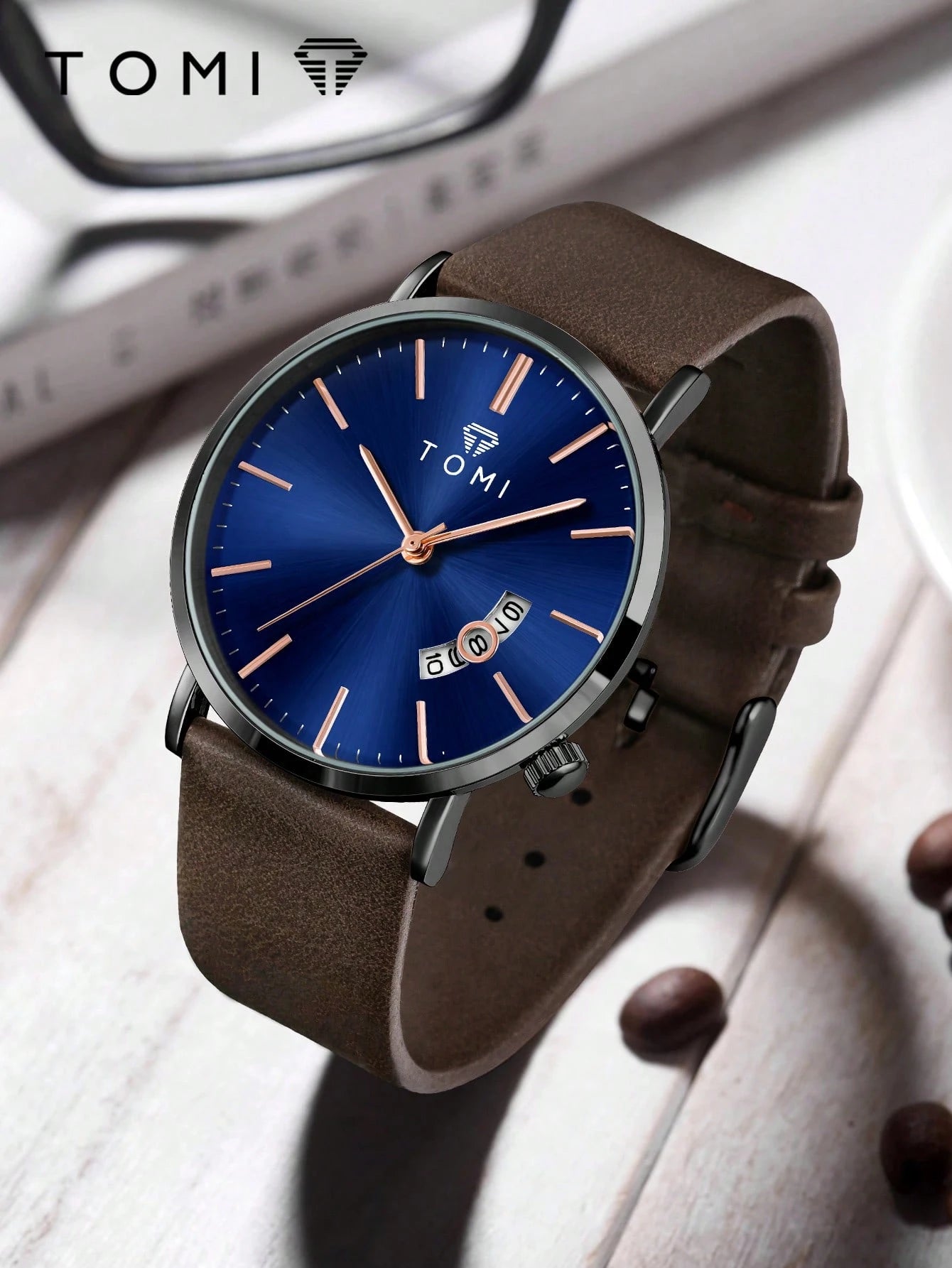 TOMI T-018 Date Quartz Luxury Slim Watch – New Arrival