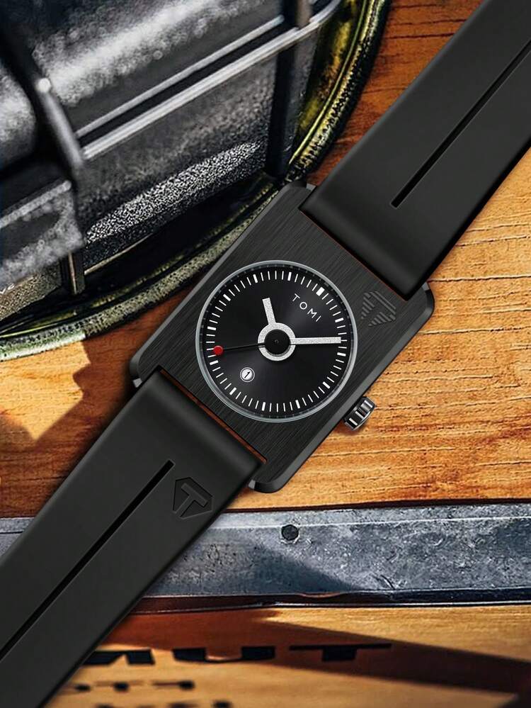 TOMI T-022 Magnet Lock Silicone Straps Tomi Tank Watch