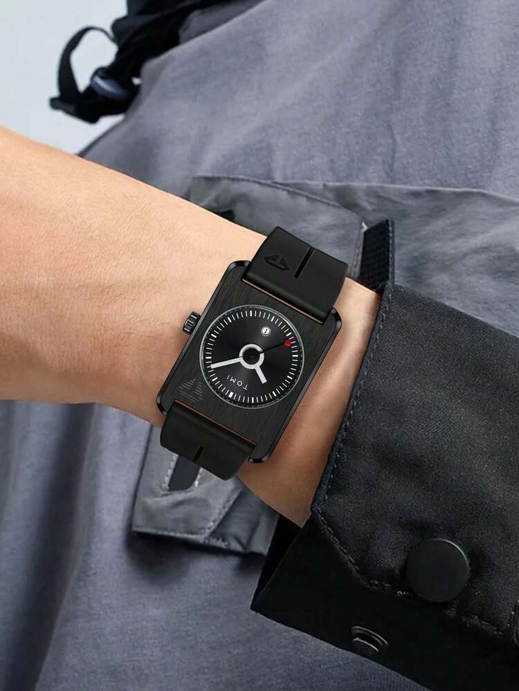 TOMI T-022 Magnet Lock Silicone Straps Tomi Tank Watch