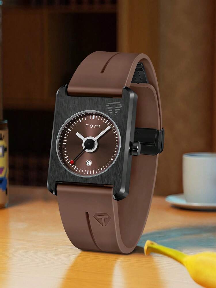 TOMI T-022 Magnet Lock Silicone Straps Tomi Tank Watch