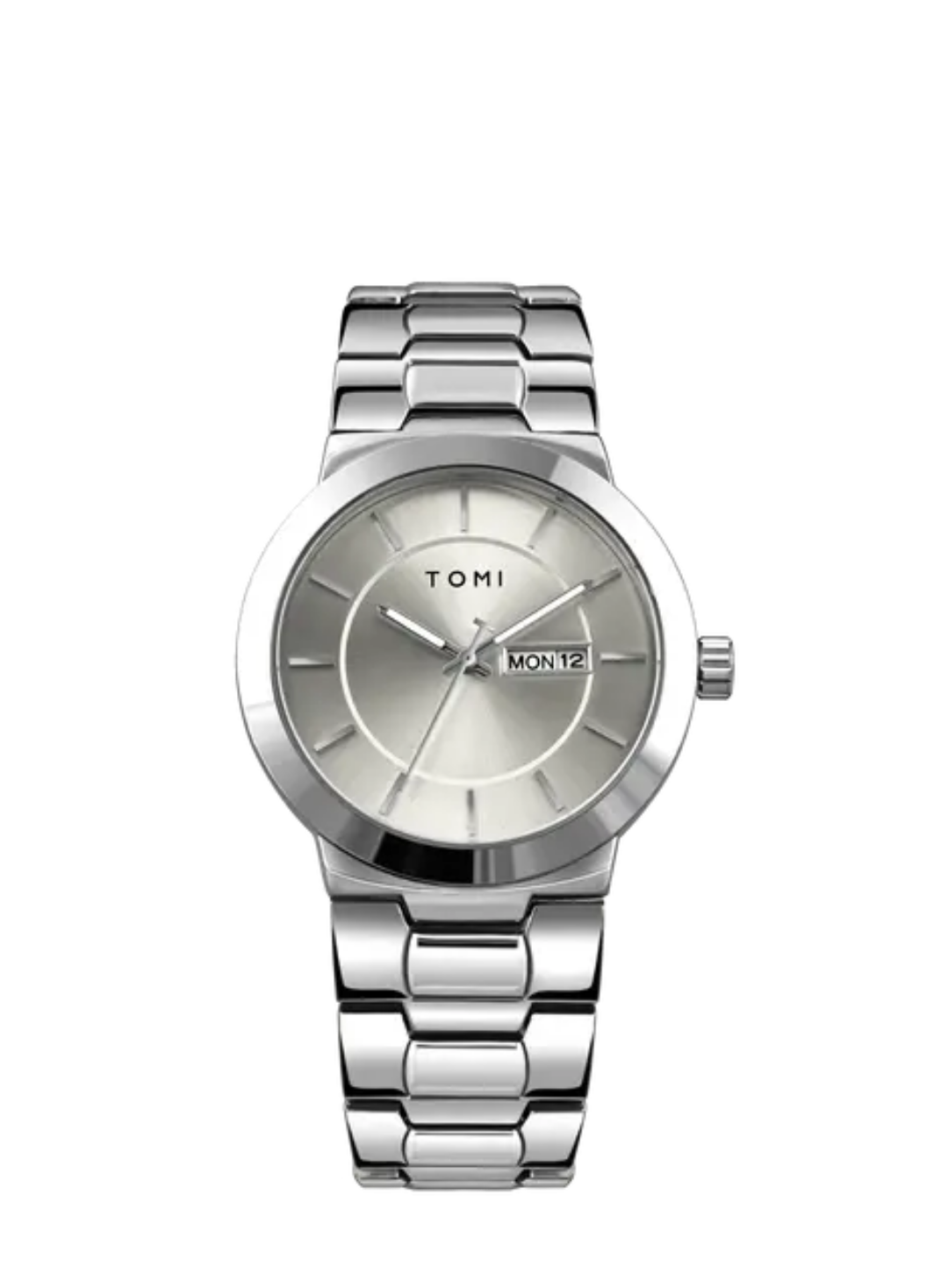 New TOMI T-303 High Quality Chain Watch – Day Date Quartz | Premium Gift Box Set