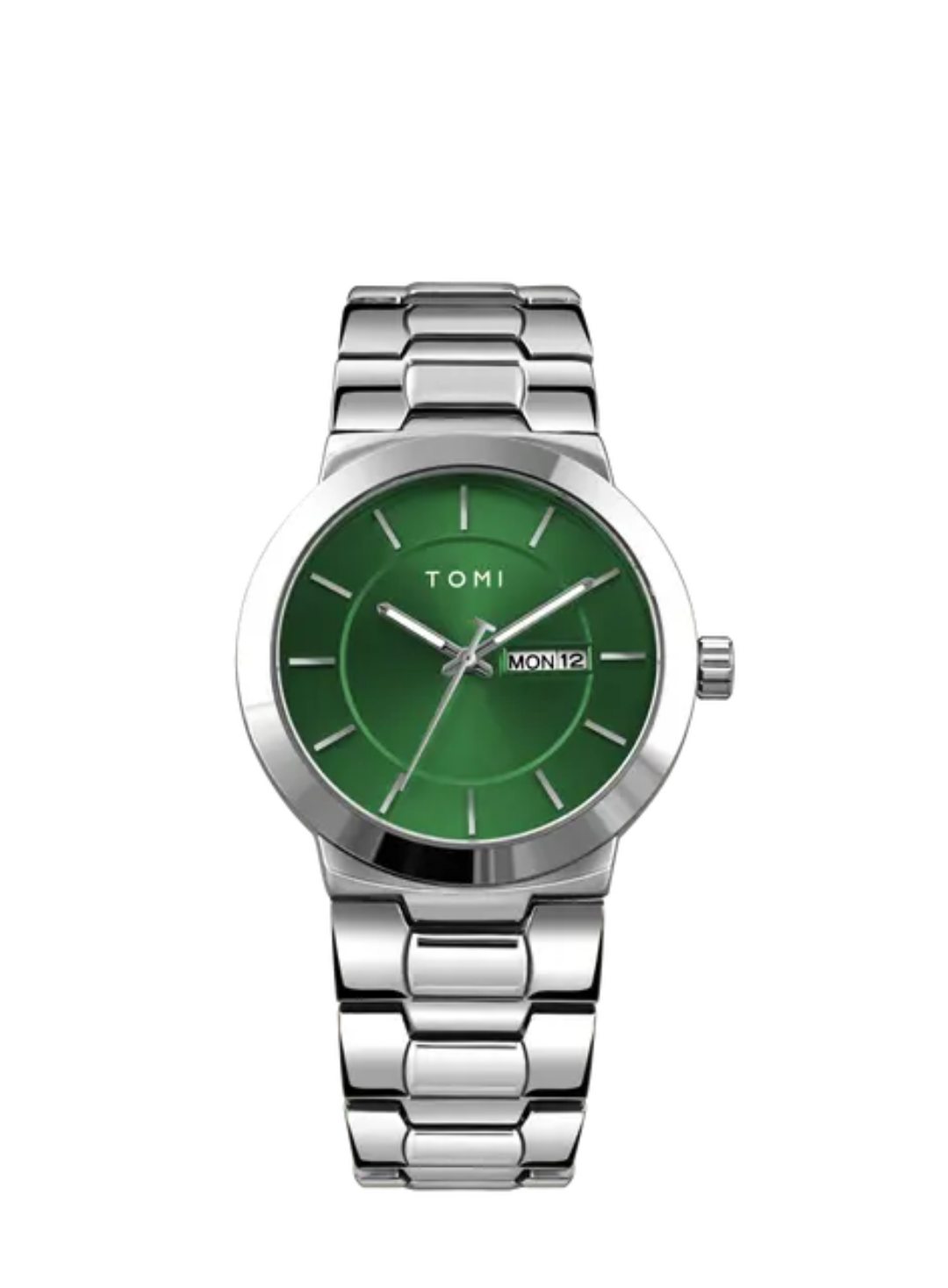 New TOMI T-303 High Quality Chain Watch – Day Date Quartz | Premium Gift Box Set