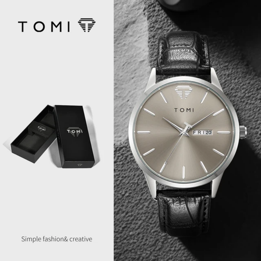 TOMI T-045 Day Date Quartz Wrist Watch For Men