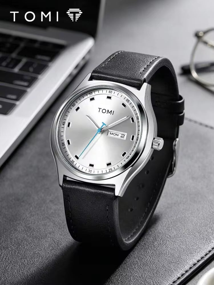 TOMI T-030 Men's Luxury Quartz Watch - Day & Date Display