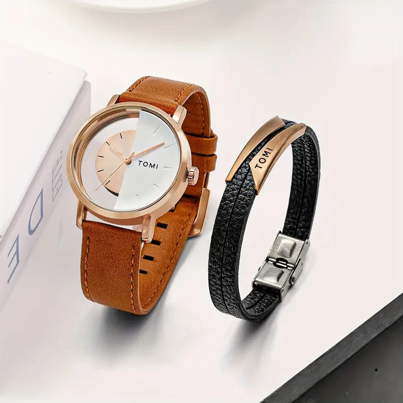 TOMI T-080 Unisex Watch With Bracelet