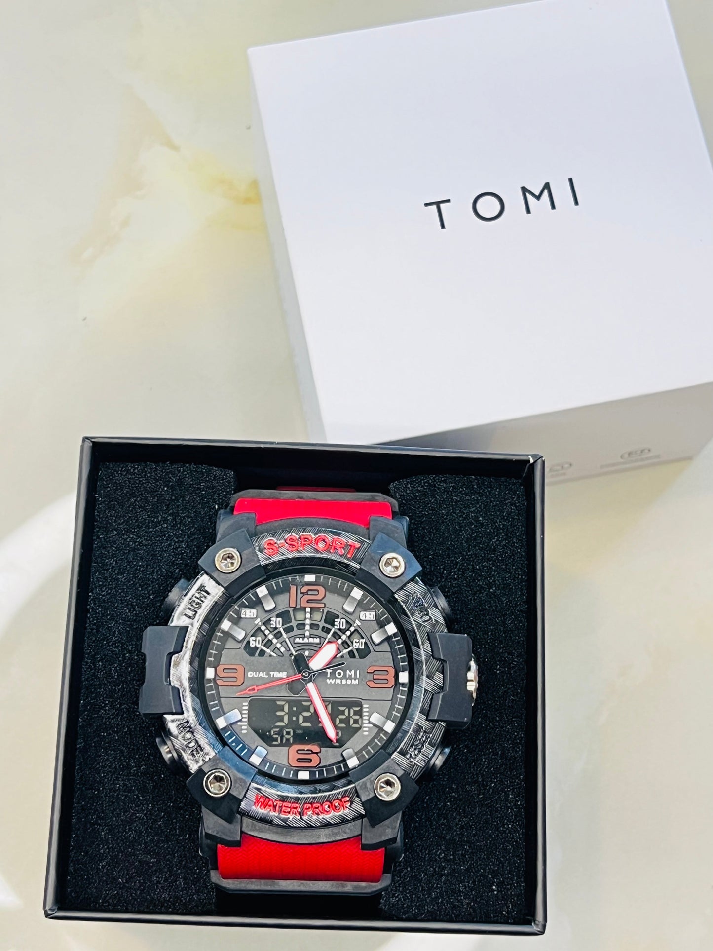 TOMI T-233 Sports Watch Dual Time