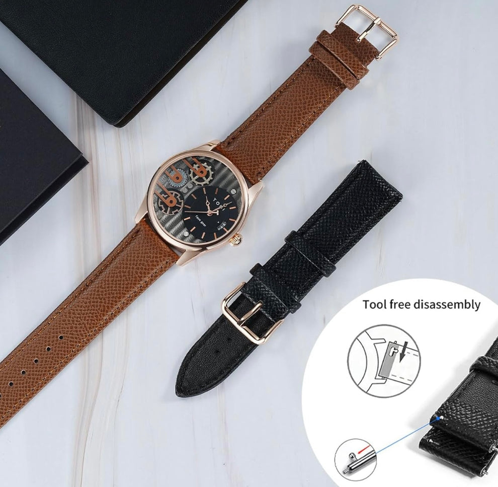 TOMI T-106 Face Gear Dual Strap Luxury Watch