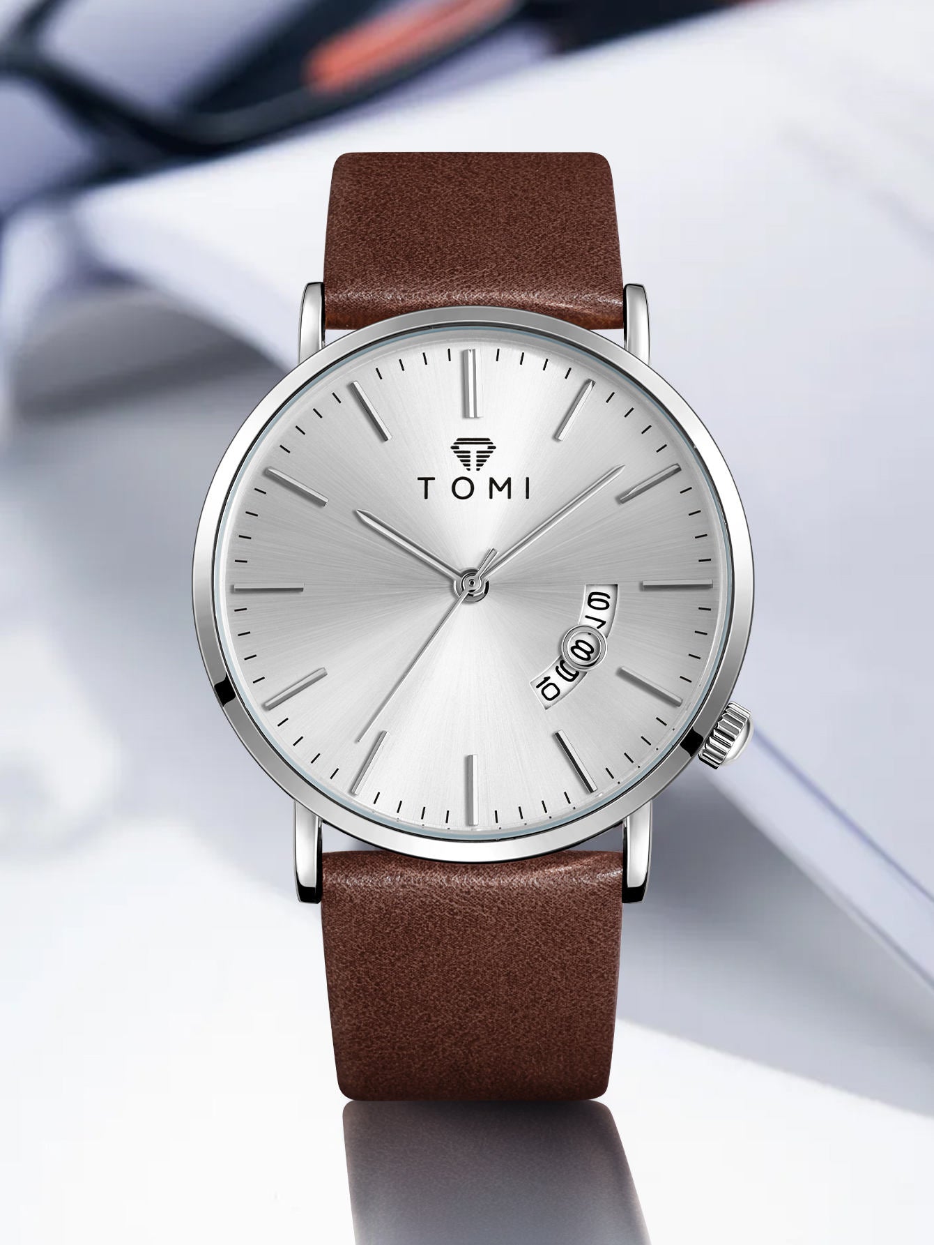 TOMI T-018 Date Quartz Luxury Slim Watch – New Arrival