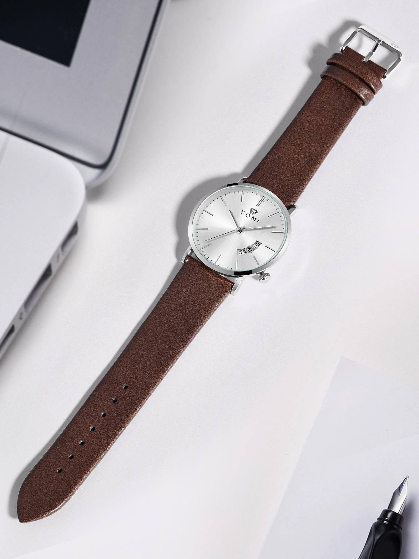 TOMI T-018 Date Quartz Luxury Slim Watch – New Arrival