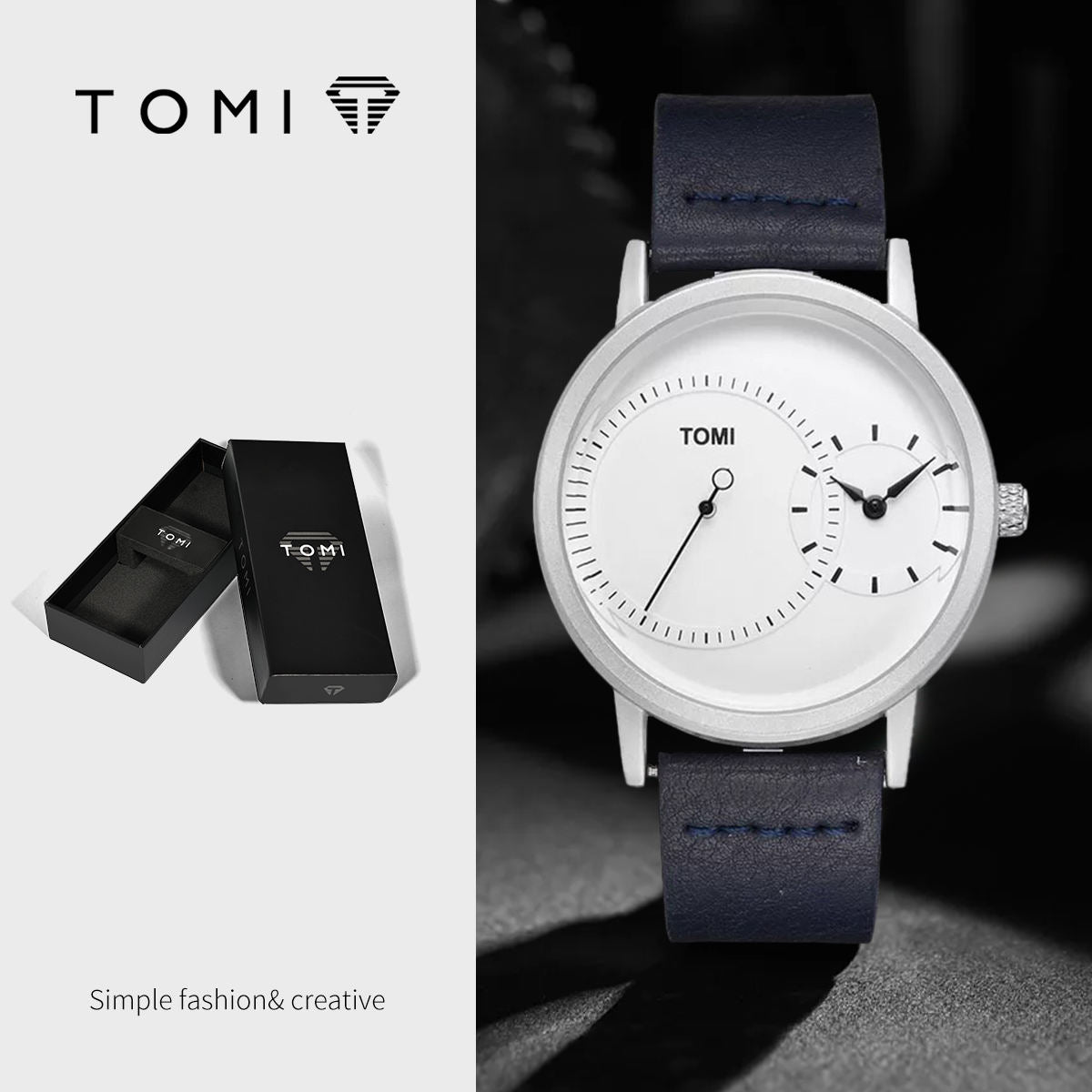 TOMI T-087 Vintage Classic Unisex Watch