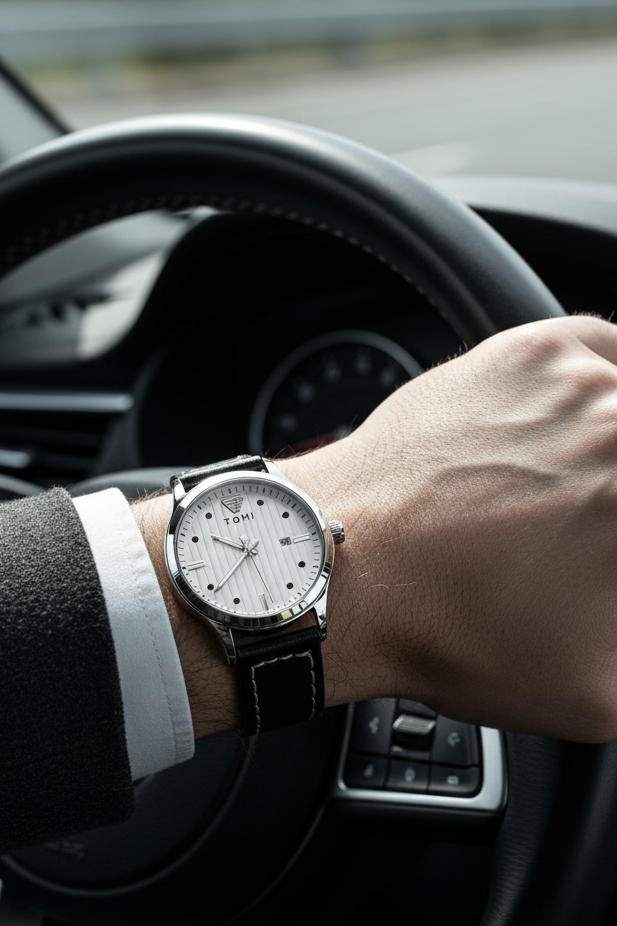 TOMI T-092 Luxury Business Watch – Date Quartz | Premium Box Packing
