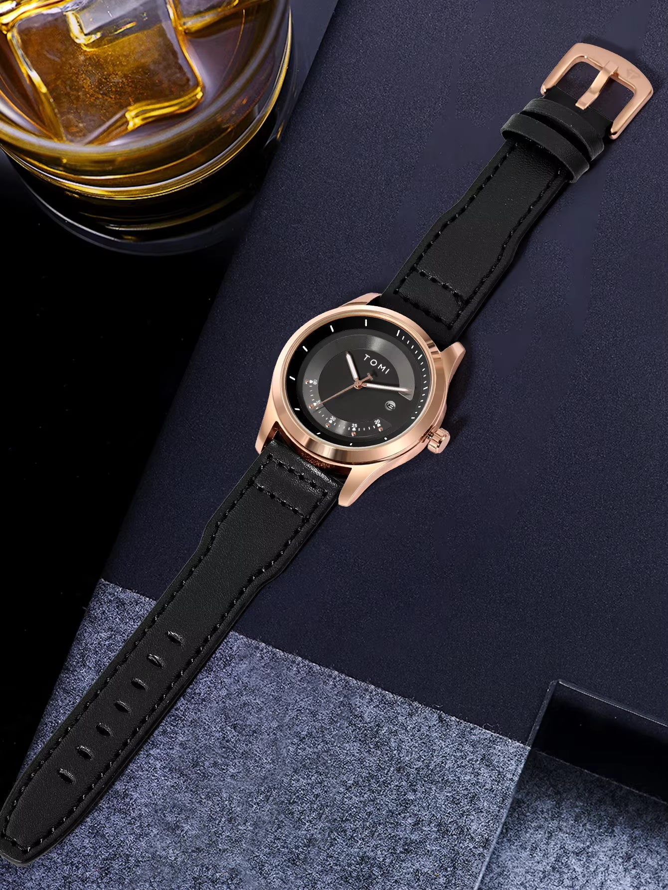 TOMI T-099 Business Wrist Watch For Men Date quartz