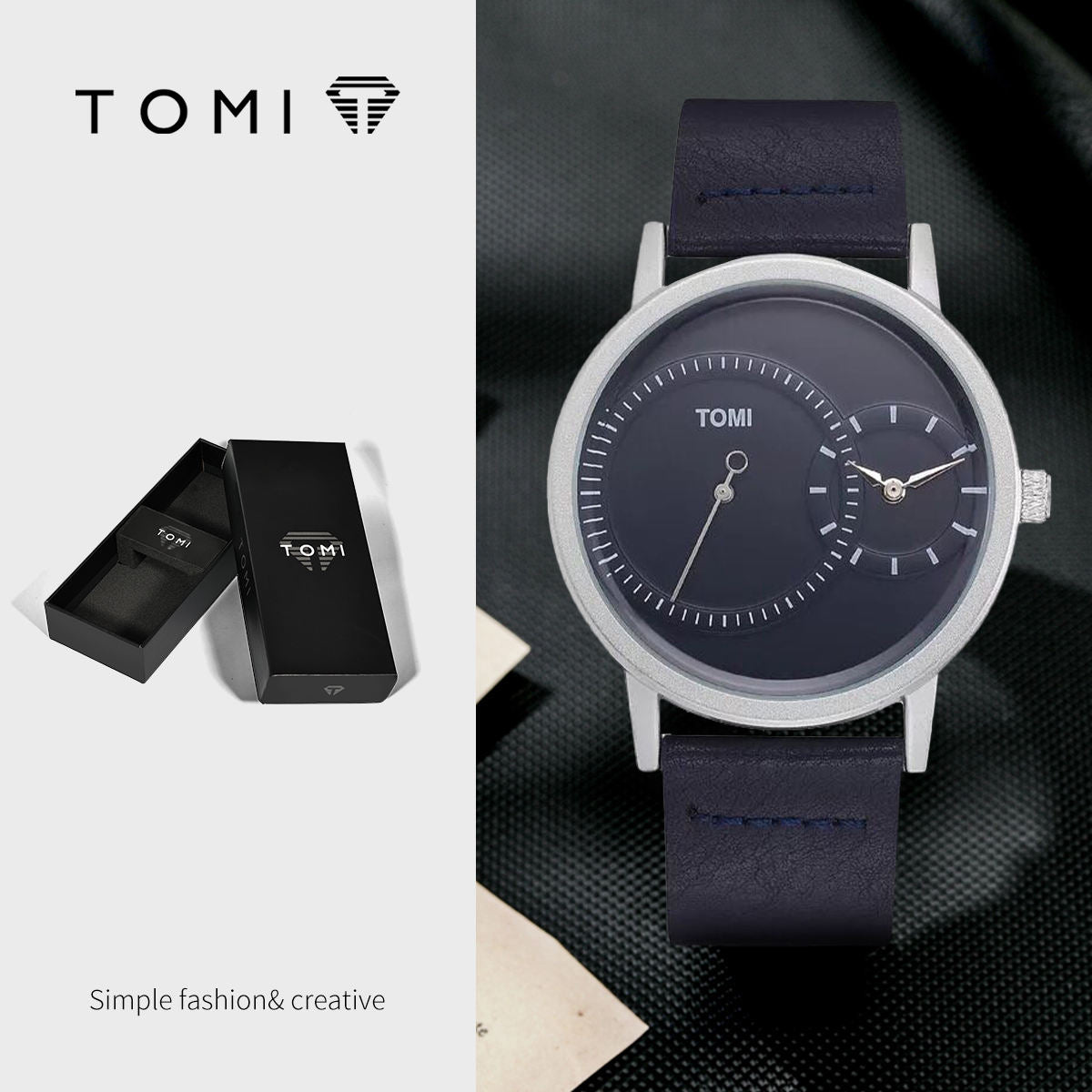 TOMI T-087 Vintage Classic Unisex Watch