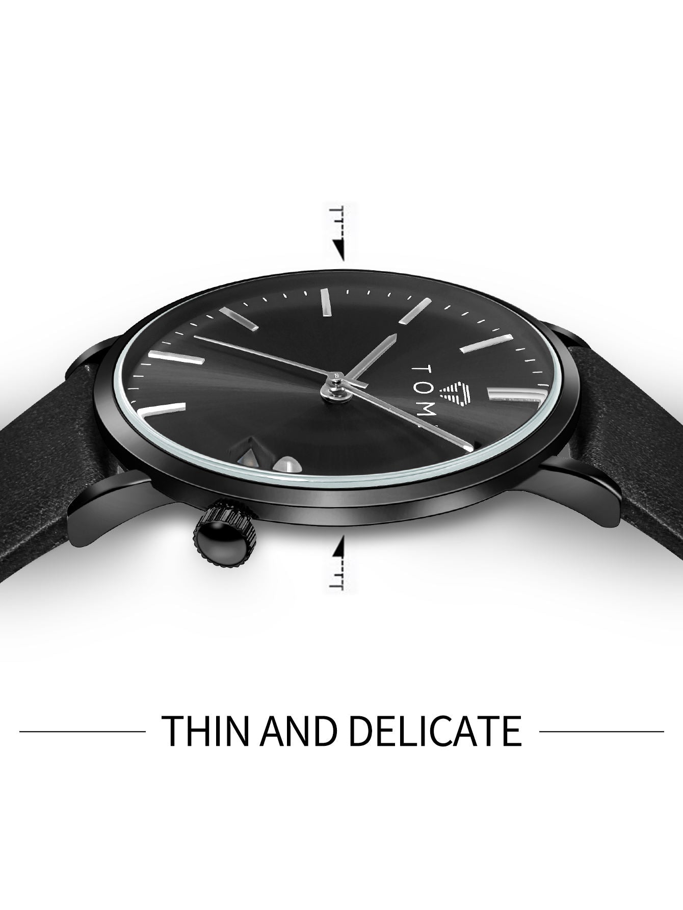 TOMI T-018 Date Quartz Luxury Slim Watch – New Arrival