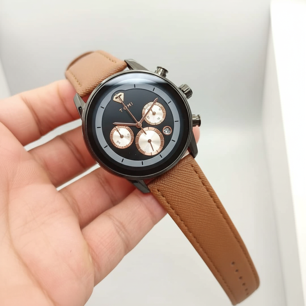 TOMI T-603 S6 Series Luxury Business Watch Cufflinks Tie Pin