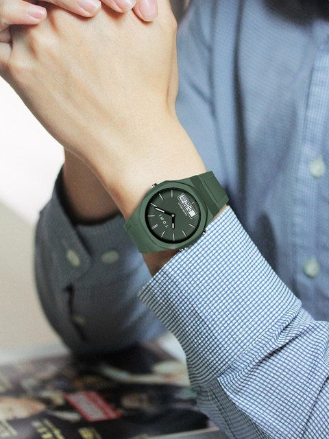 TOMI T-238 Dual Time Sports Watch