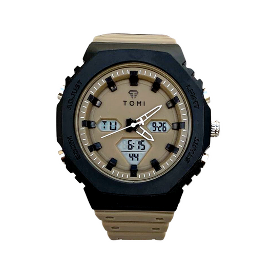 TOMI T-217 Dual Time Sports Watch