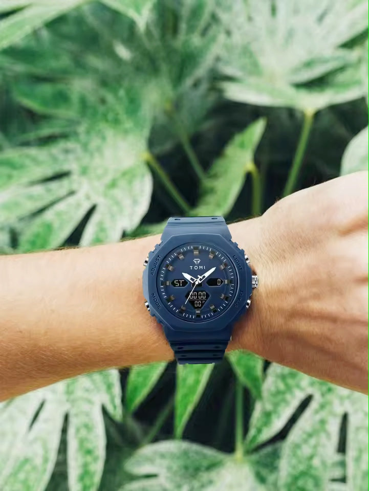 TOMI T-217 Dual Time Sports Watch