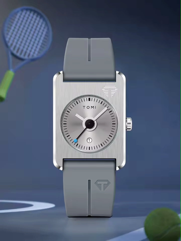 TOMI T-022 Magnet Lock Silicone Straps Tomi Tank Watch