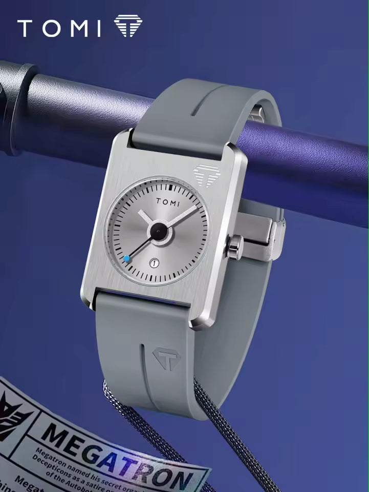 TOMI T-022 Magnet Lock Silicone Straps Tomi Tank Watch