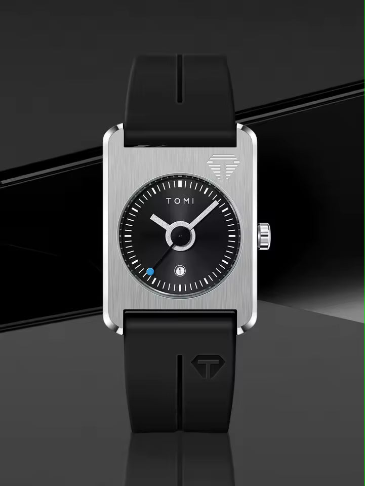 TOMI T-022 Magnet Lock Silicone Straps Tomi Tank Watch