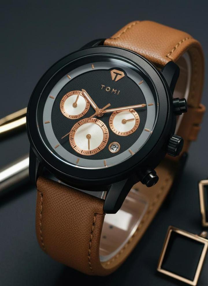 TOMI T-603 S6 Series Luxury Business Watch Cufflinks Tie Pin