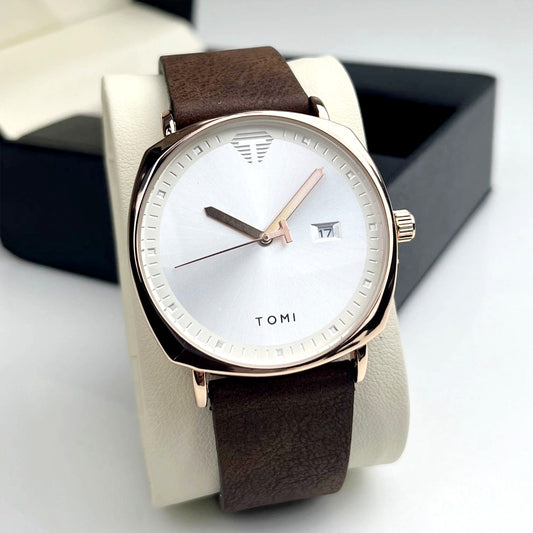 TOMI T-044 Luxury Watch Quartz Date | Premium Gift Box
