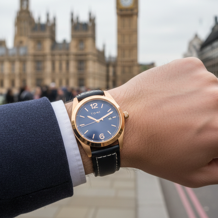 TOMI T-095 Luxury Watch Dial Quartz Date