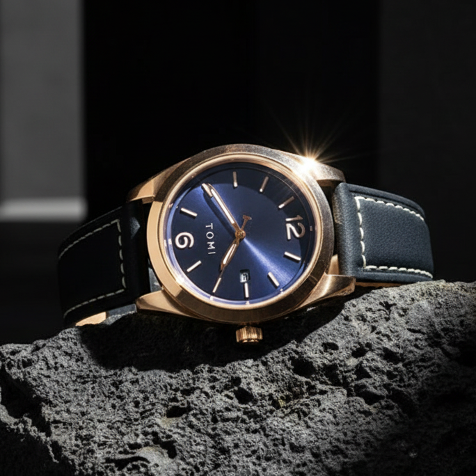 TOMI T-095 Luxury Watch Dial Quartz Date