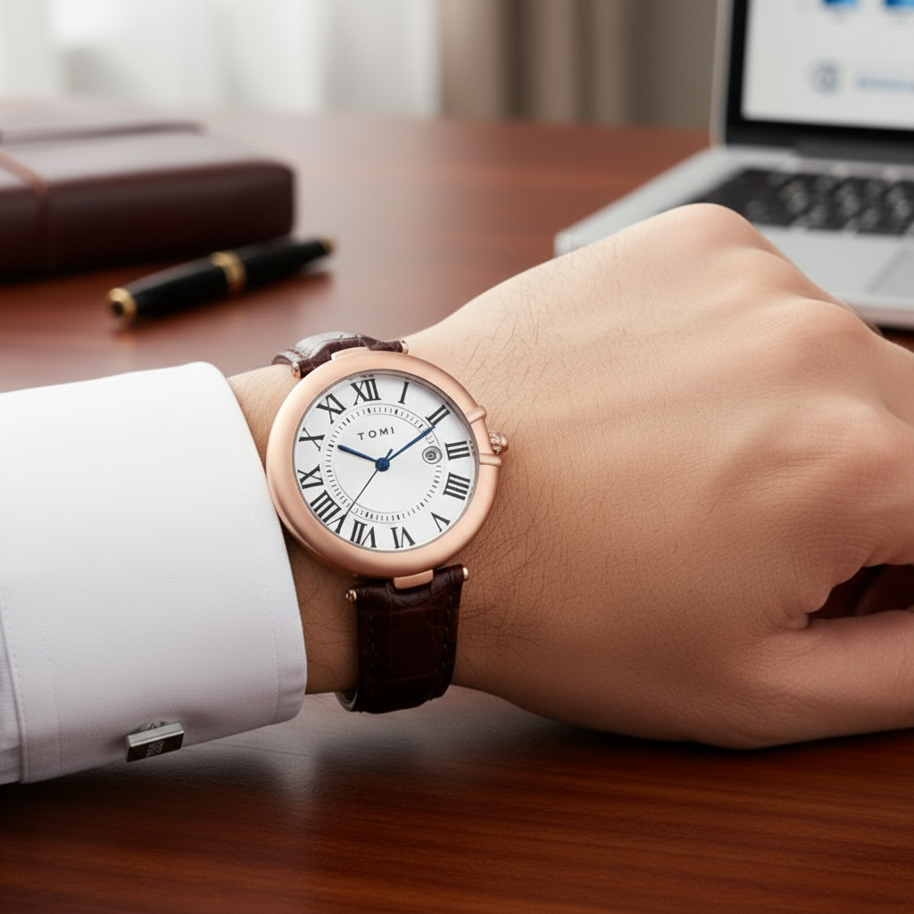 TOMI T-075 Business Luxury Wrist Watch