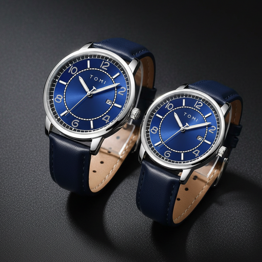 TOMI T-025 Couple Watch Date Quartz