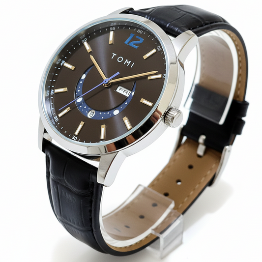 Tomi T-020 Luxury Men’s Day-Date Wrist Watch